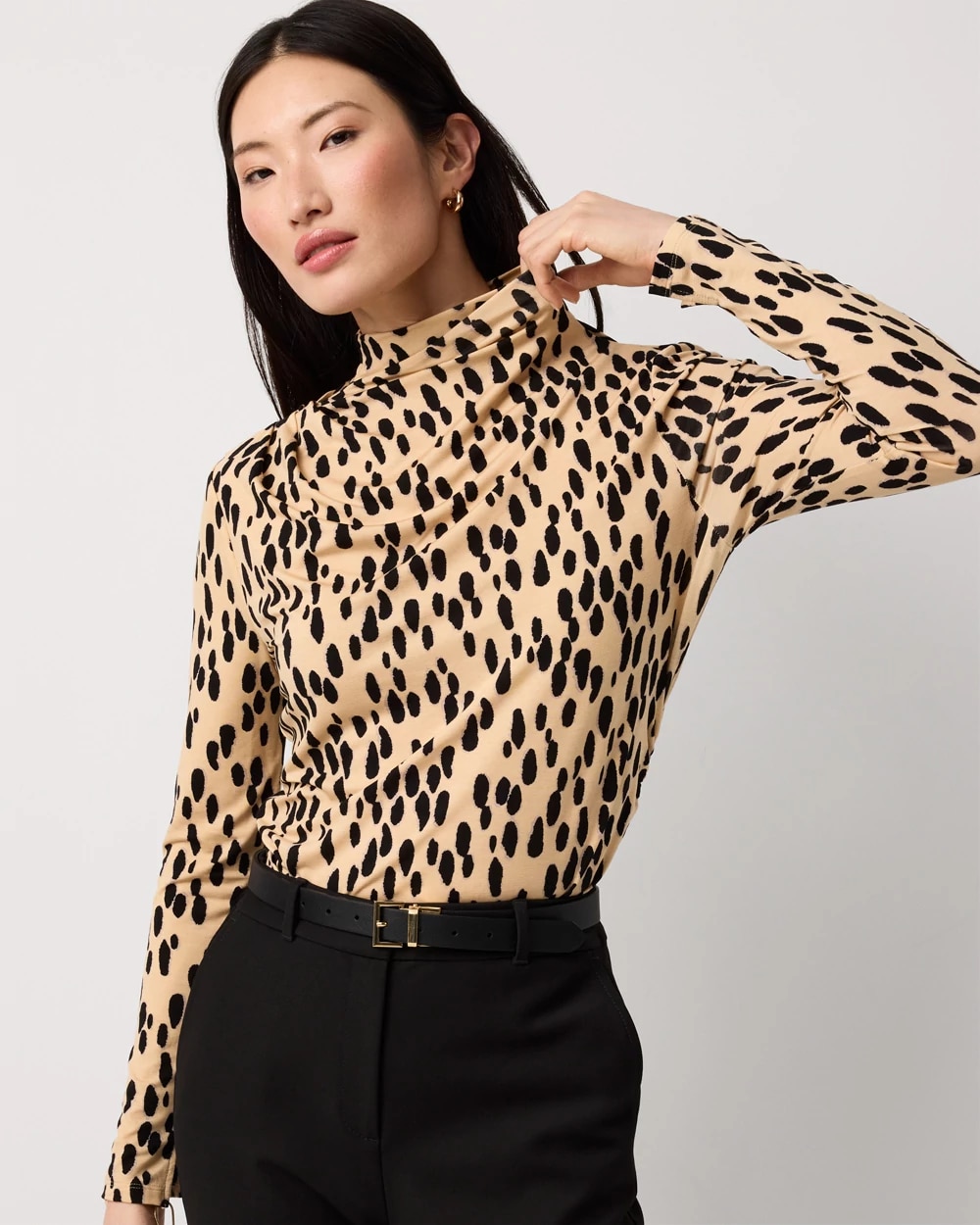 Mockneck Long Sleeve Top | White House Black Market Mockneck Long Sleeve Top | White House Black Market